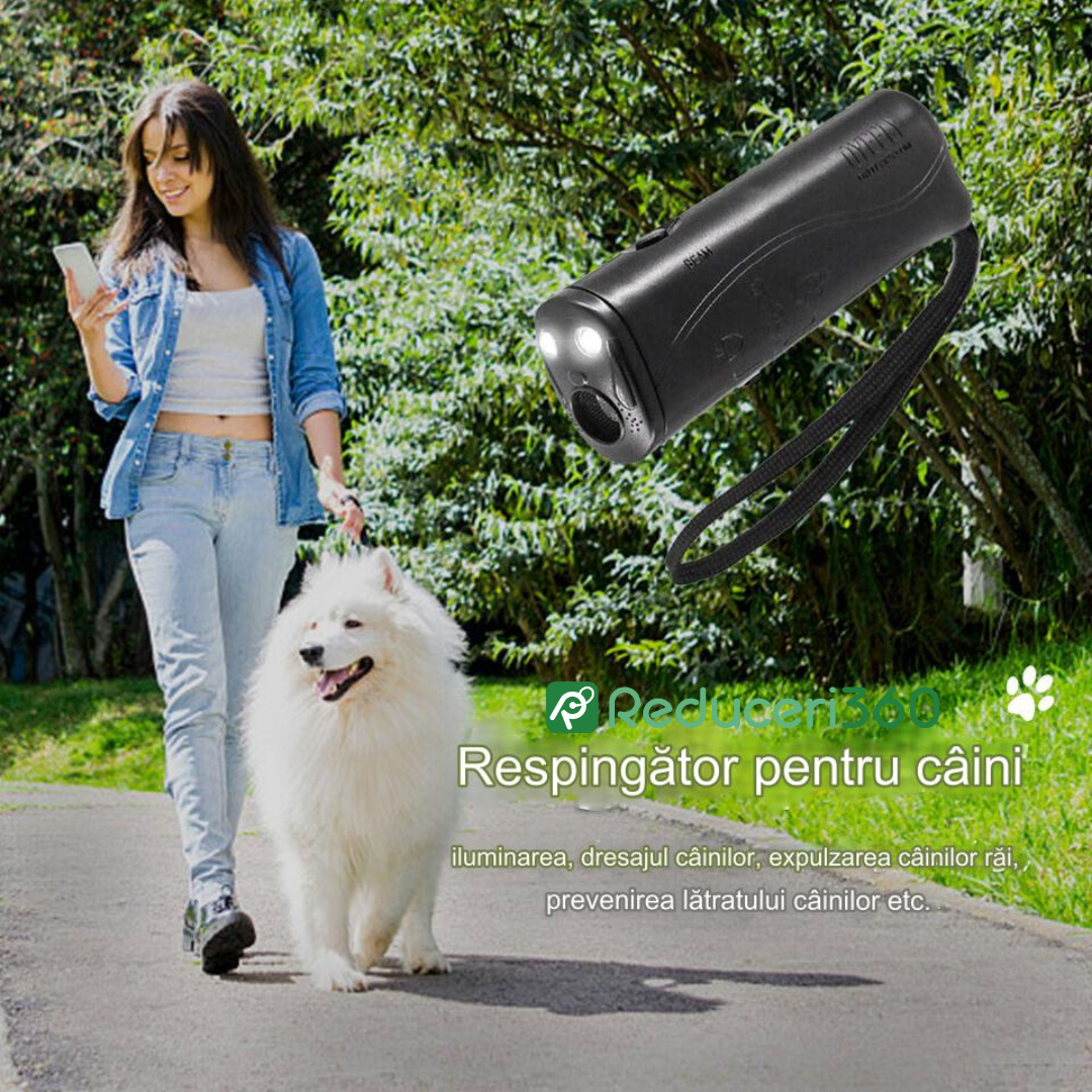 Aparat cu ultrasunete impotriva cainilor agresivi