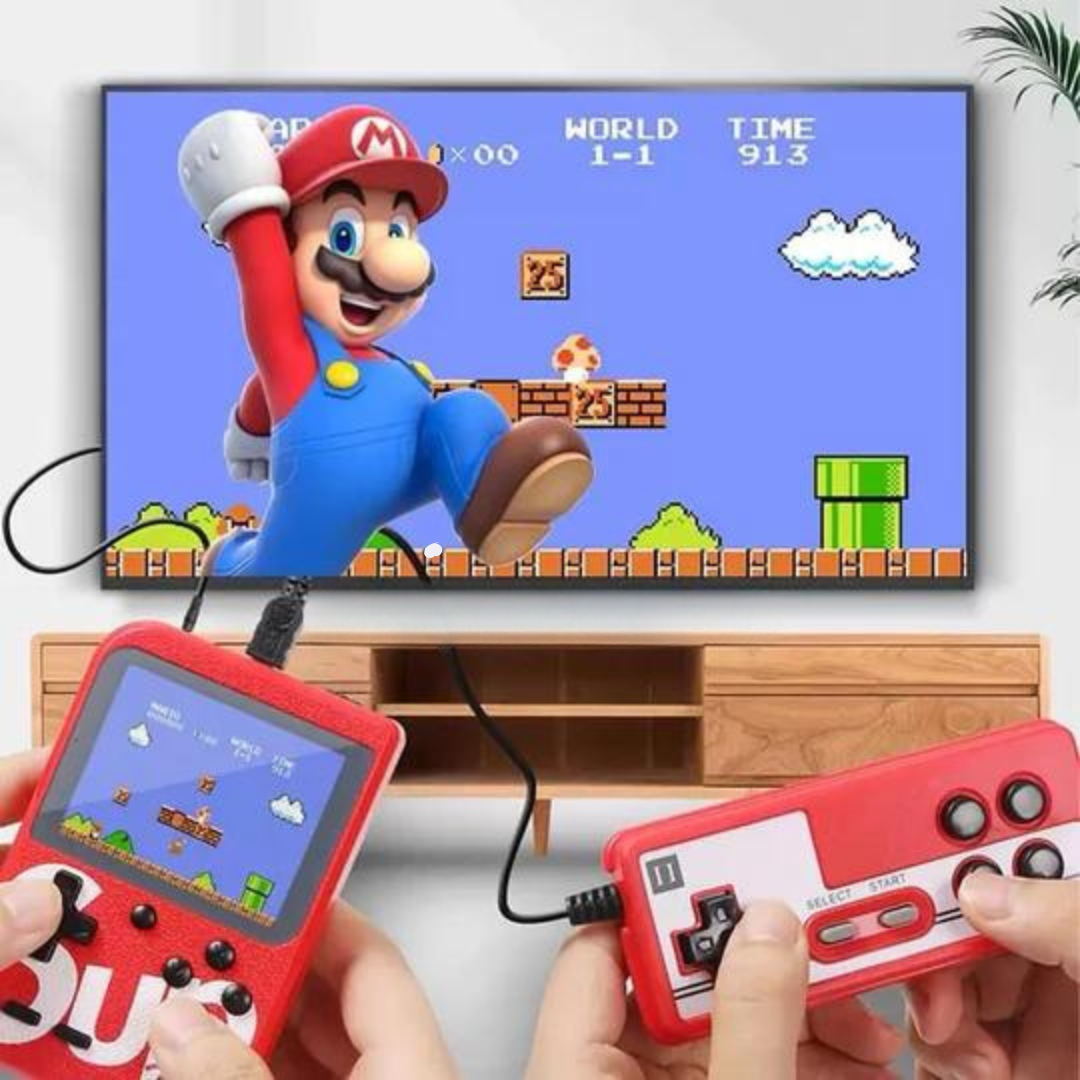 CONSOLA RETRO JOCURI GAMEBOY SUP , 400 IN 1 , CONECTARE AV TV, ECRAN 3 INCH, COLOR, ALBASTRU