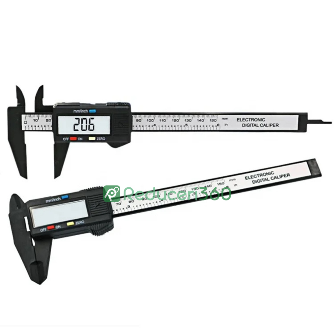 Subler electronic, cu display digital, fibra de carbon