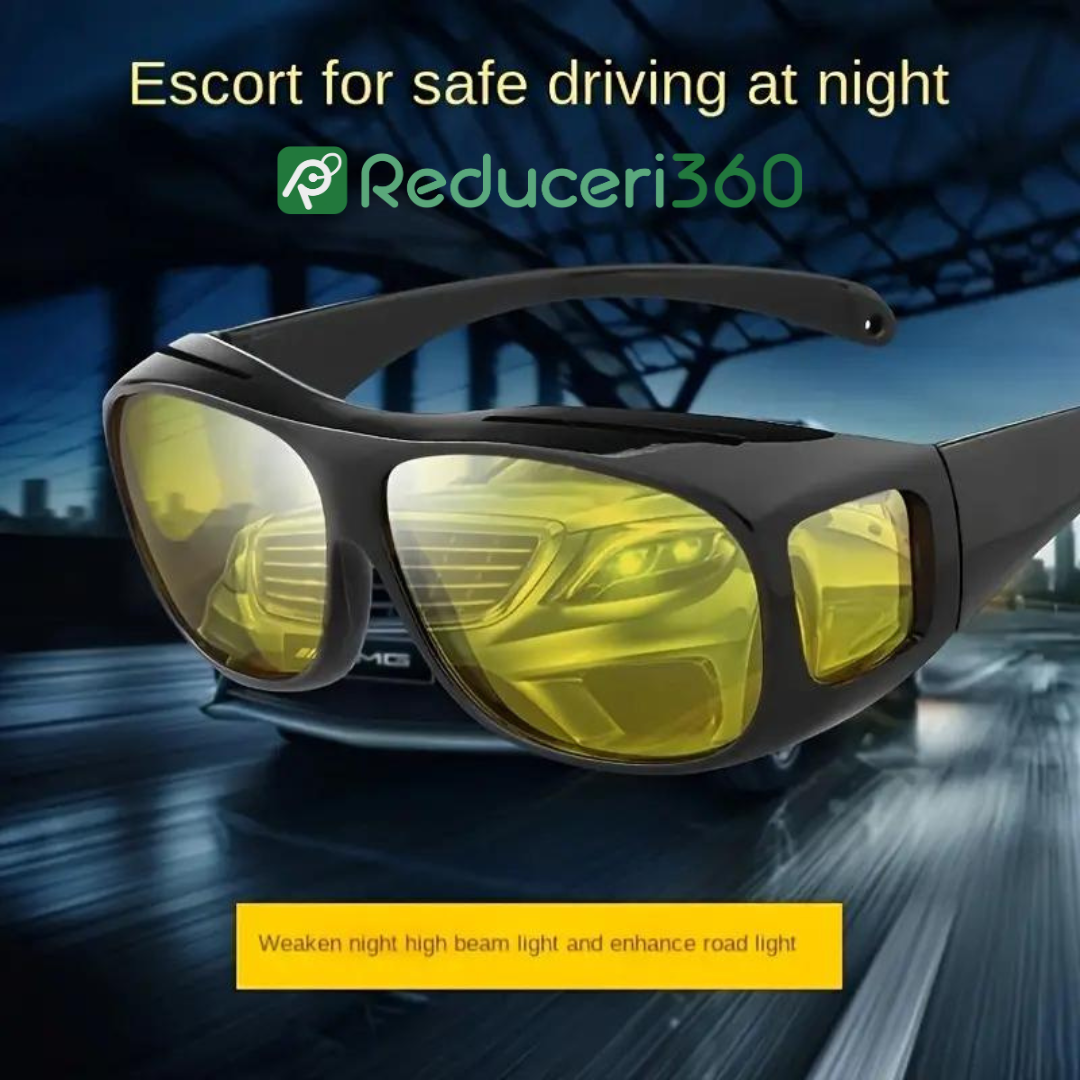 Ochelari pentru condus noaptea si in ceata + ochelari de zi