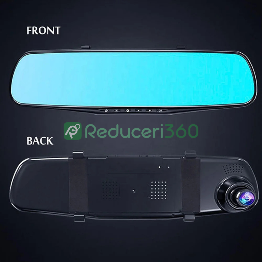 Lichidare de stoc! Oglinda retrovizoare cu camera video full HD 1080 p, senzor de miscare