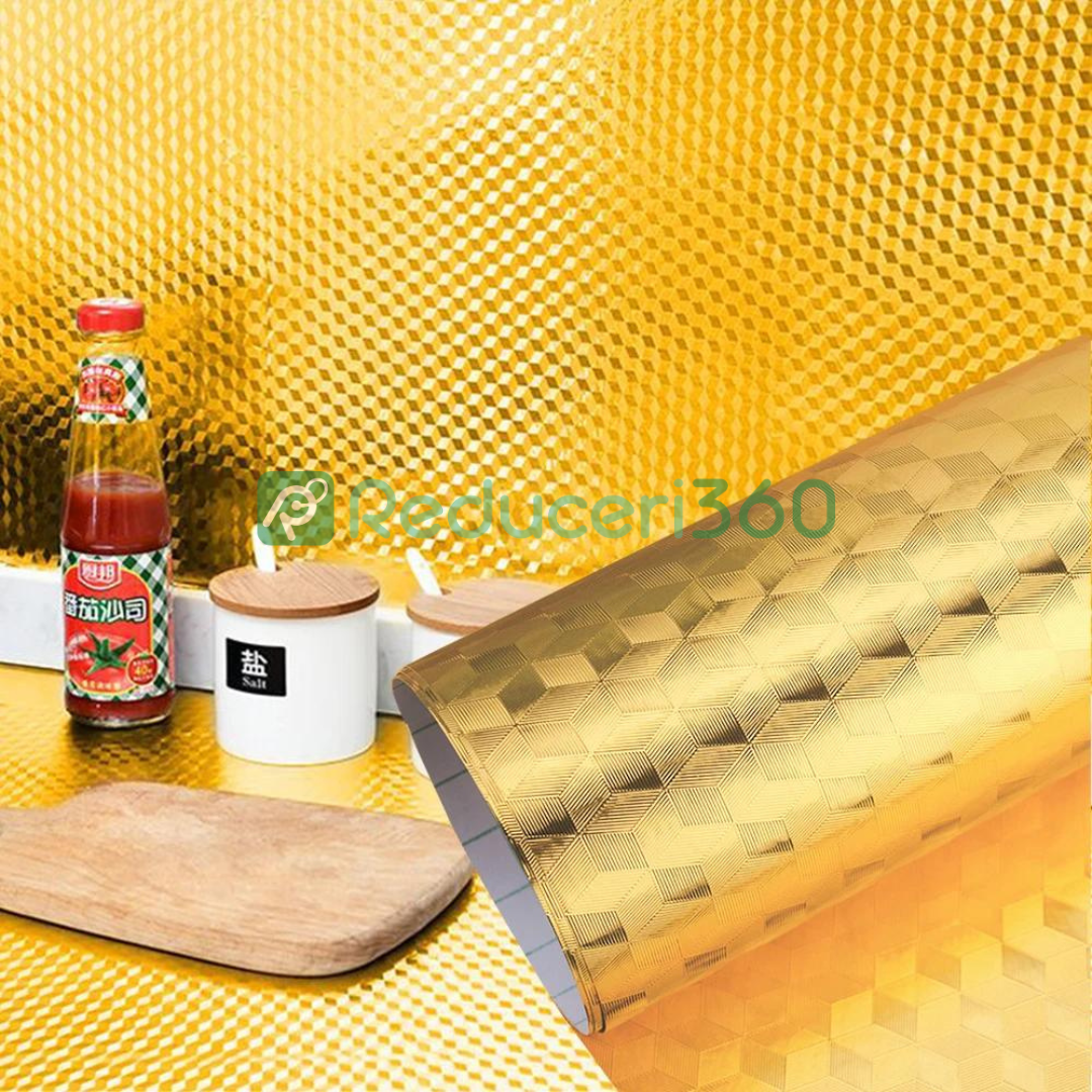 Folie aurie bucatarie 60cmx5m