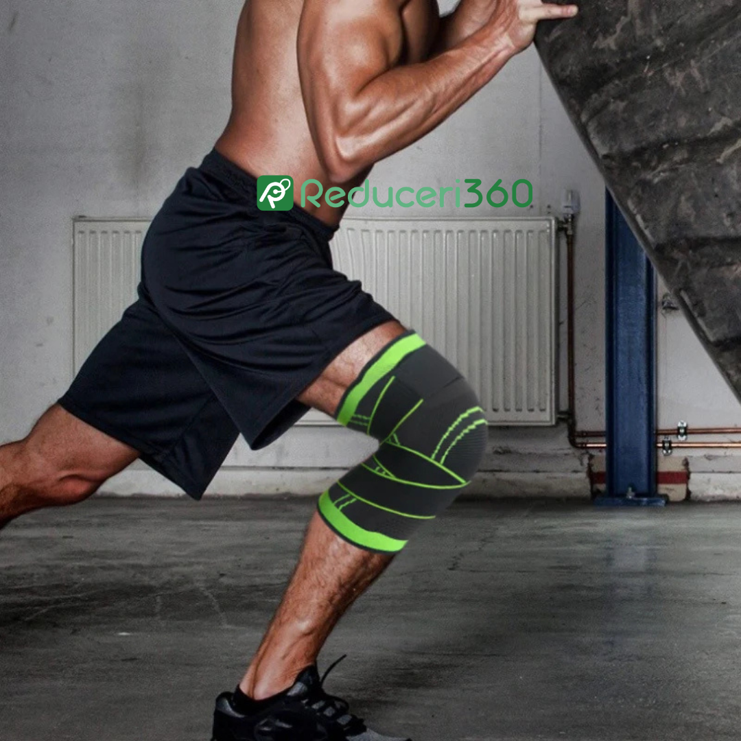 1+1 GRATUIT Genunchiera de sustinere cu compresie, pentru barbati si femei