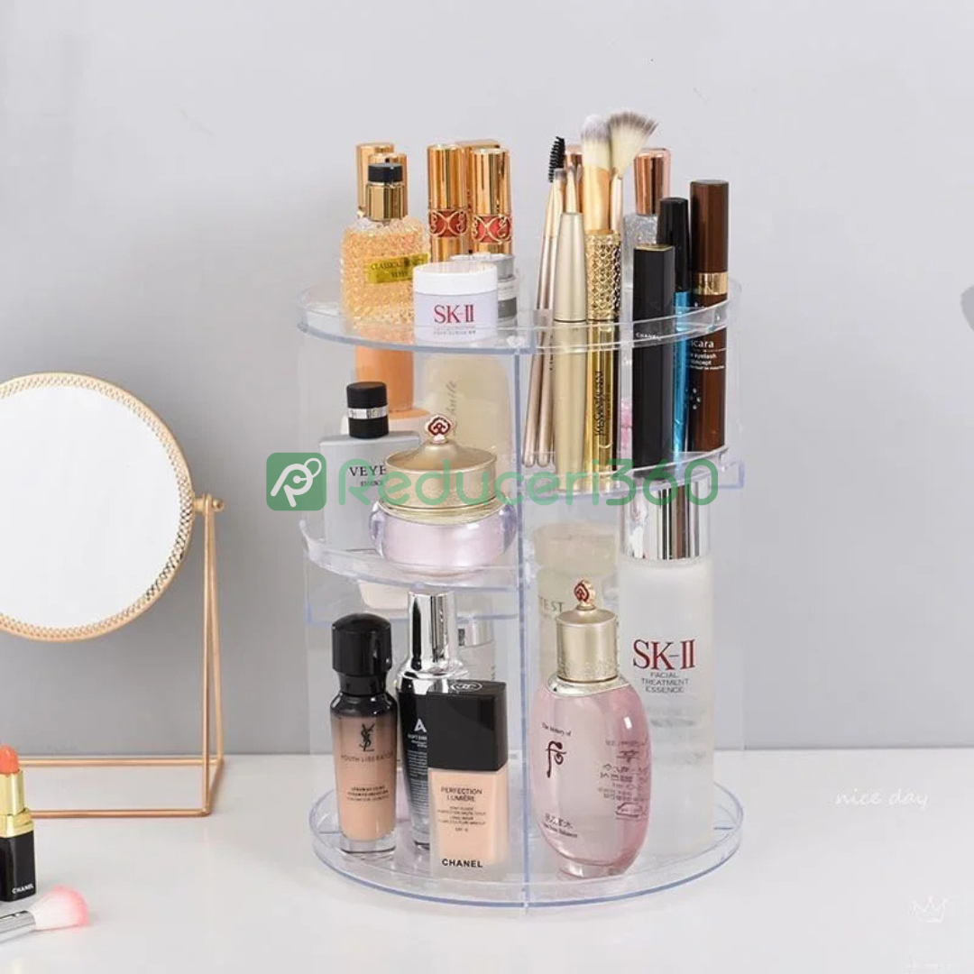 Organizator de produse cosmetice, machiaj , rotativ 360 de grade