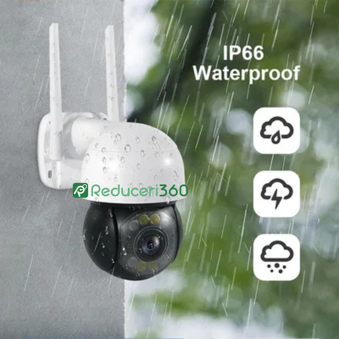 Camera de supraveghere Wifi exterior, rotativa, cu senzor de miscare