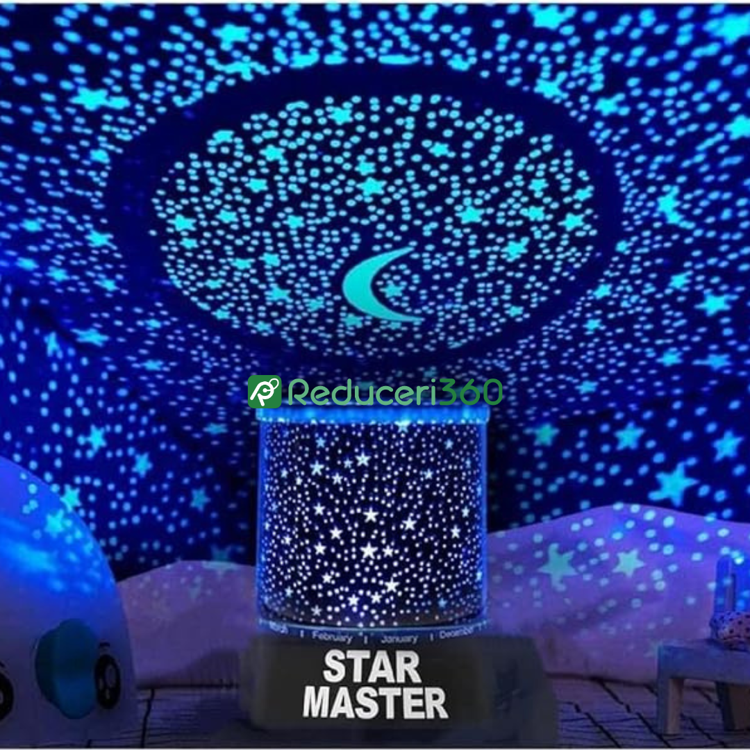 Lampa de veghe cu proiector astronomic