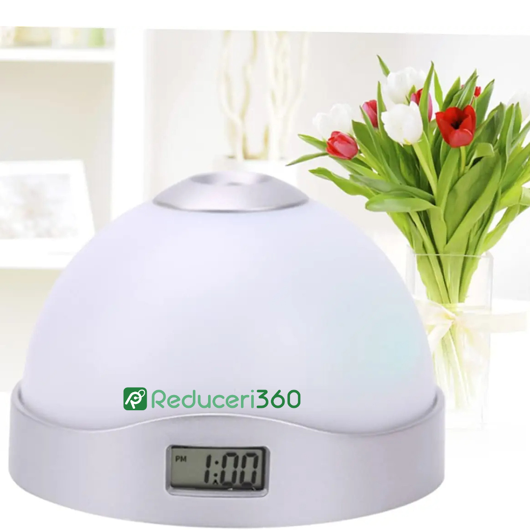 Ceas digital cu proiectie LED, 2 in 1
