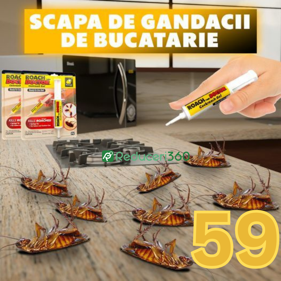 Set 3 x Insecticid tip seringa, solutie antigandaci RoachDoctor