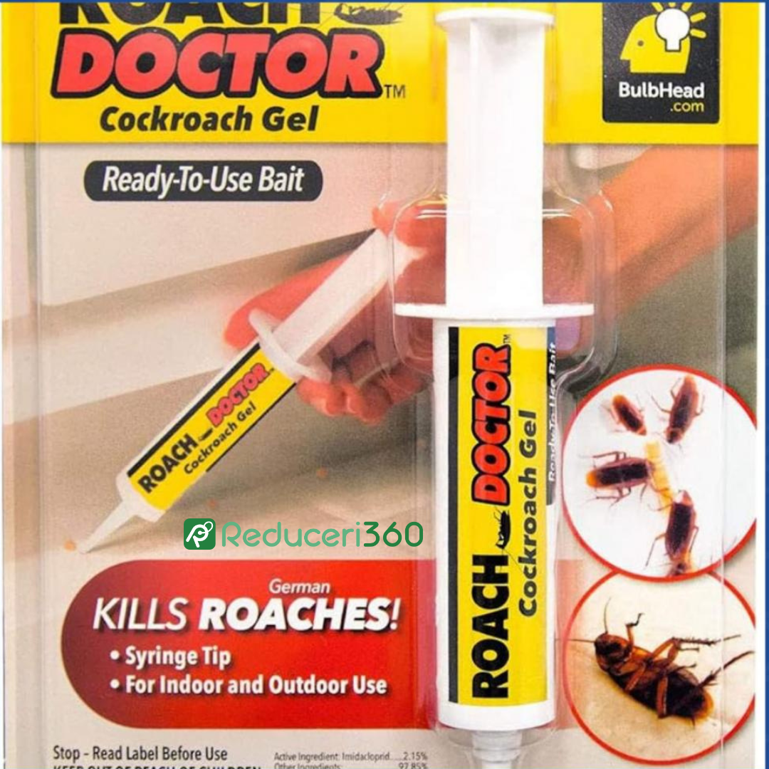 Set 3 x Insecticid tip seringa, solutie antigandaci RoachDoctor