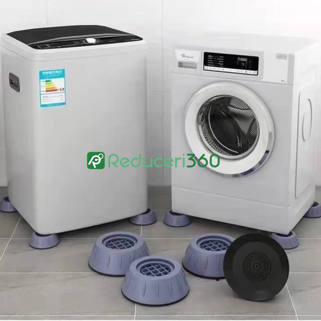 Lichidare de stoc. Set de 4 piese suport anti-zgomot si antiderapante pentru masina de spalat