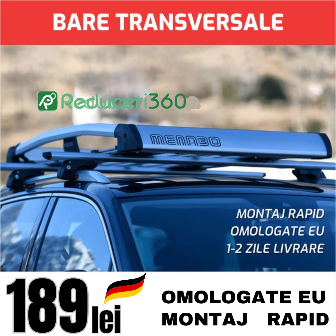 Set 2 bare din aluminiu transversale