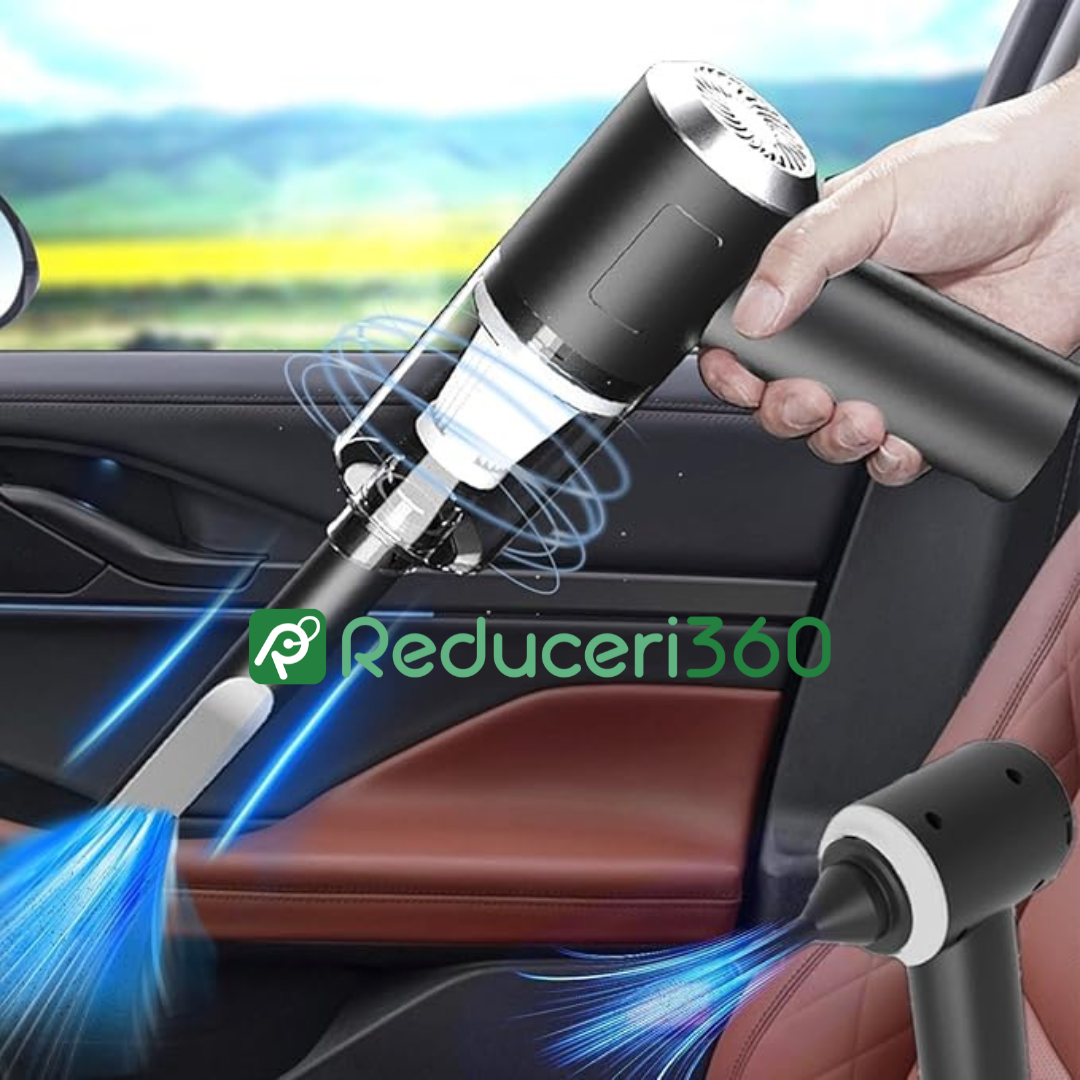 Mini aspirator portabil 3-în-1 de mare putere