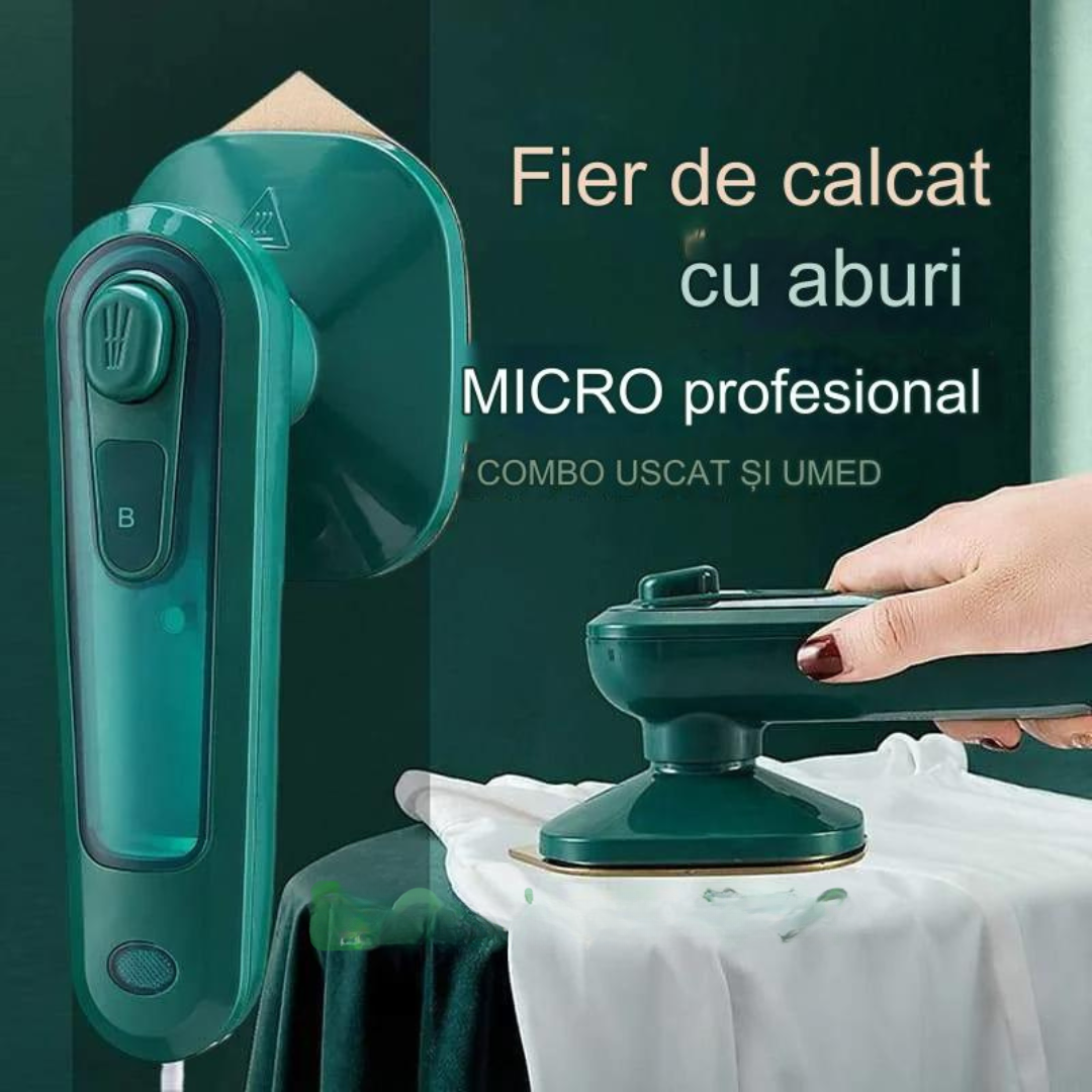 Fier de Calcat Mini, portabil 2 in1, calcat uscat / umed