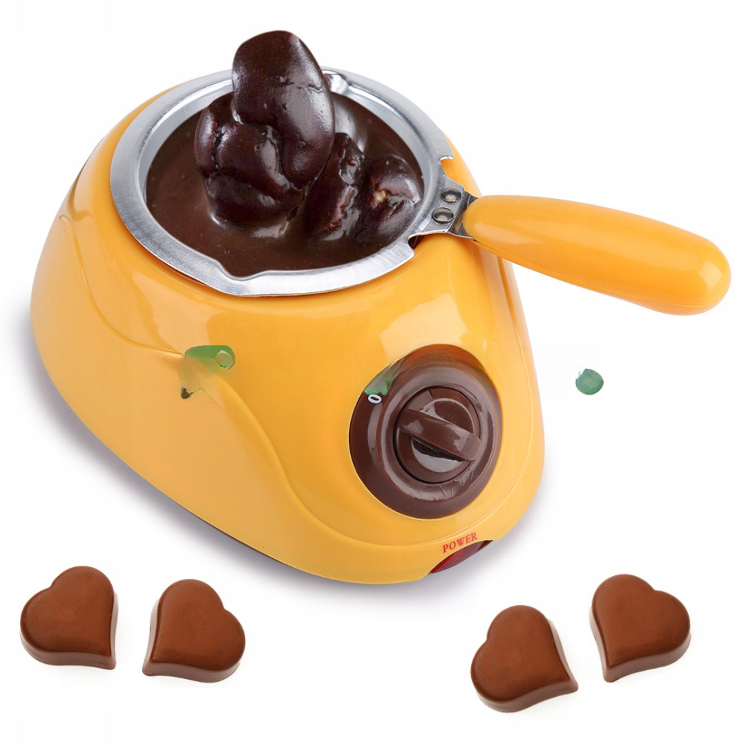 Aparat electric pentru topit ciocolata + Set Fondue – Chocolatiere