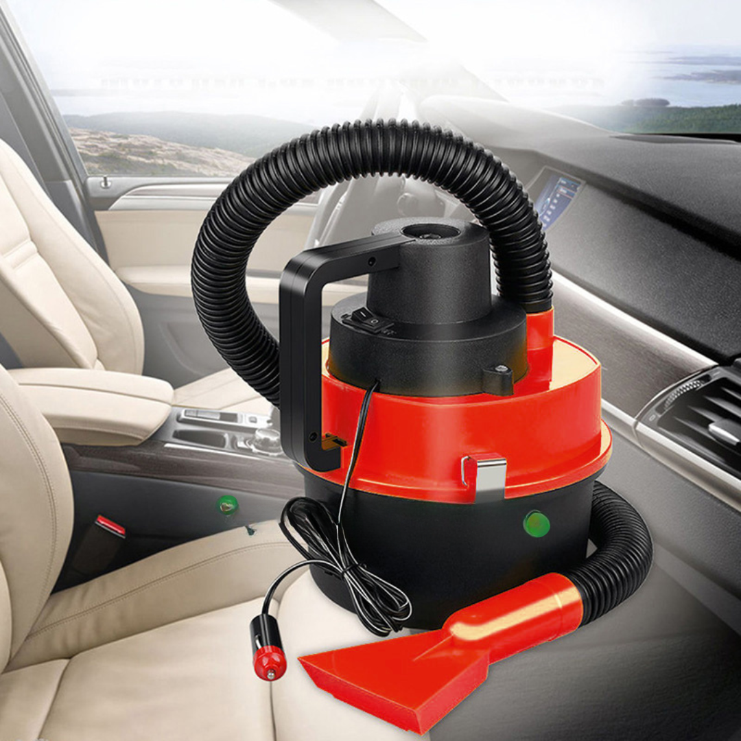 Aspirator auto 2 in 1 160W turbo, 12 V, functie umflare, umed, uscat, portocaliu