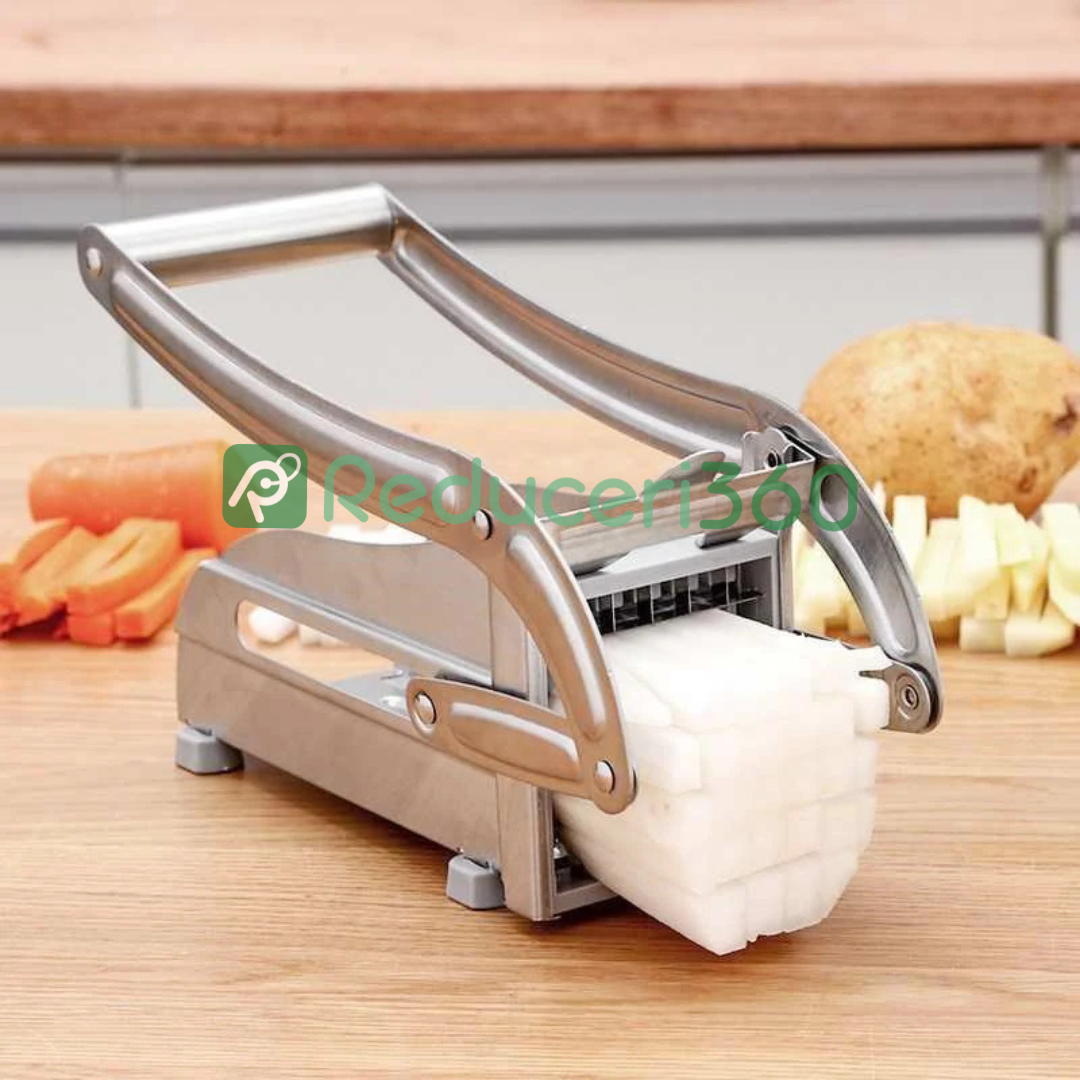 Lichidare de stoc. Aparat de taiat cartofi pai si legume, din inox