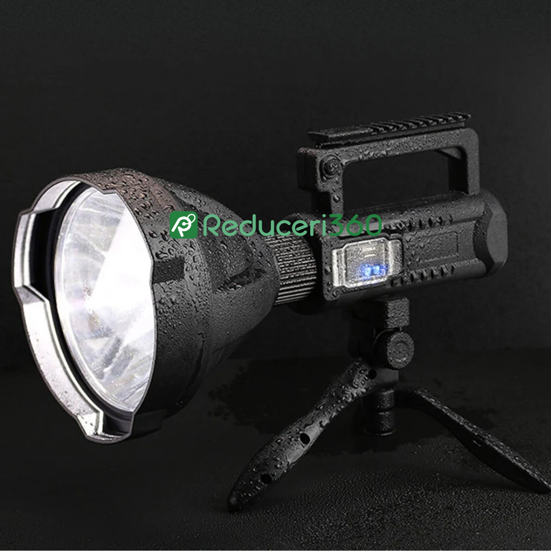 Lanterna de mana 25000 W, trepied, 4 moduri iluminare, Lumina 500 ,M