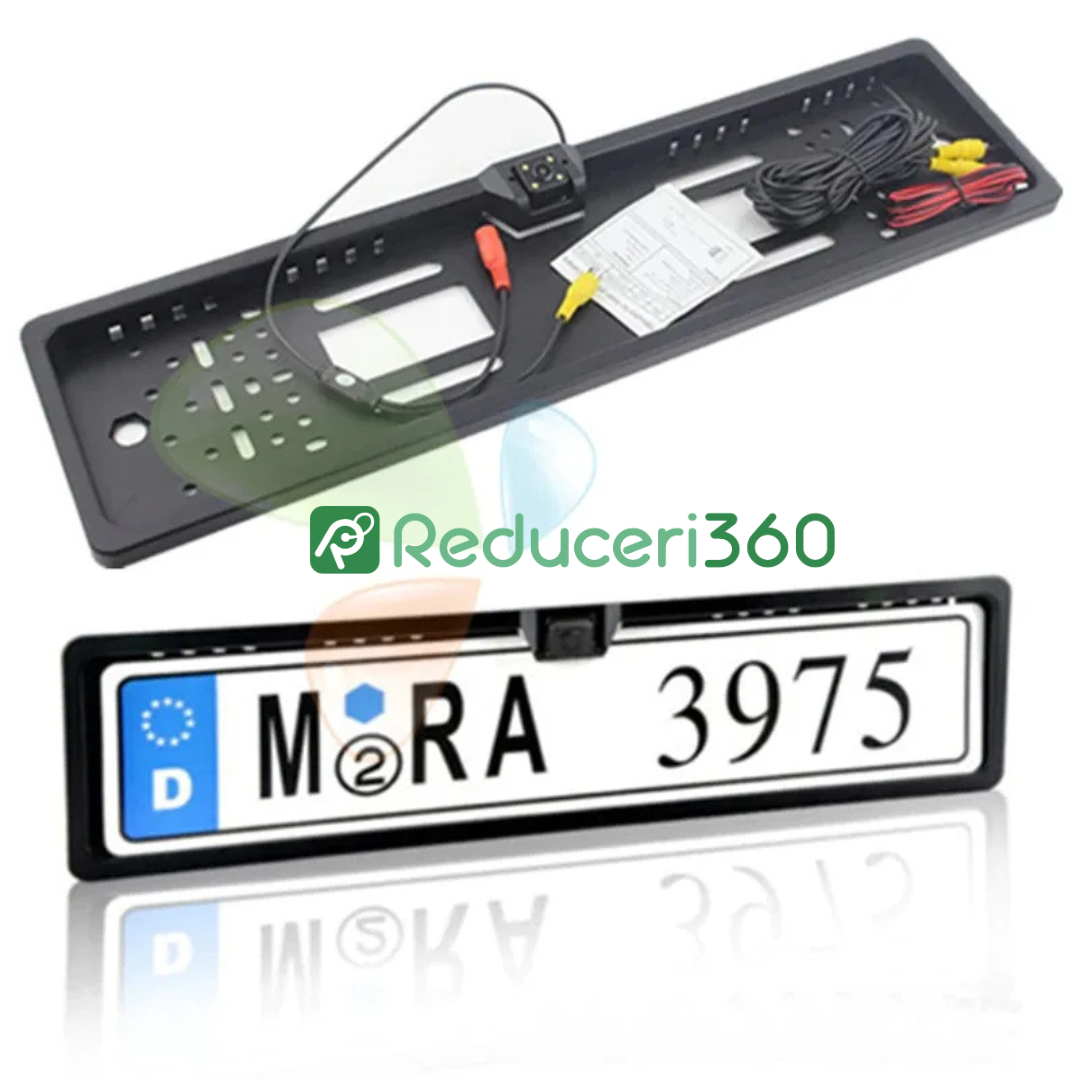 Camera video marsarier cu infrarosu cu suport numar auto inclus