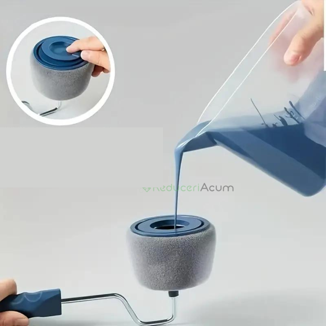 Trafalet cu rezervor spatula pentru colturi, rola mica si tavita suport