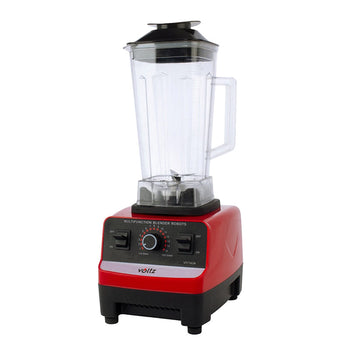 Blender de masa, 1000 W, 2 l, 15 viteze, 48000 RPM, 6 lame, Rosu