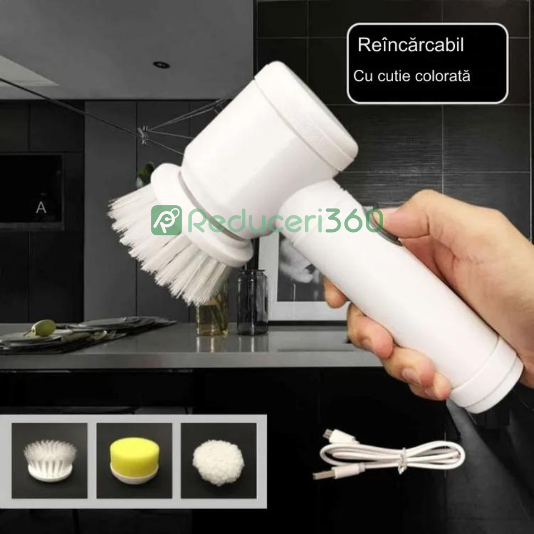 Perie 5in1 Electrica Curatat Magic Brush, Vesela, Baie, Bucatarie