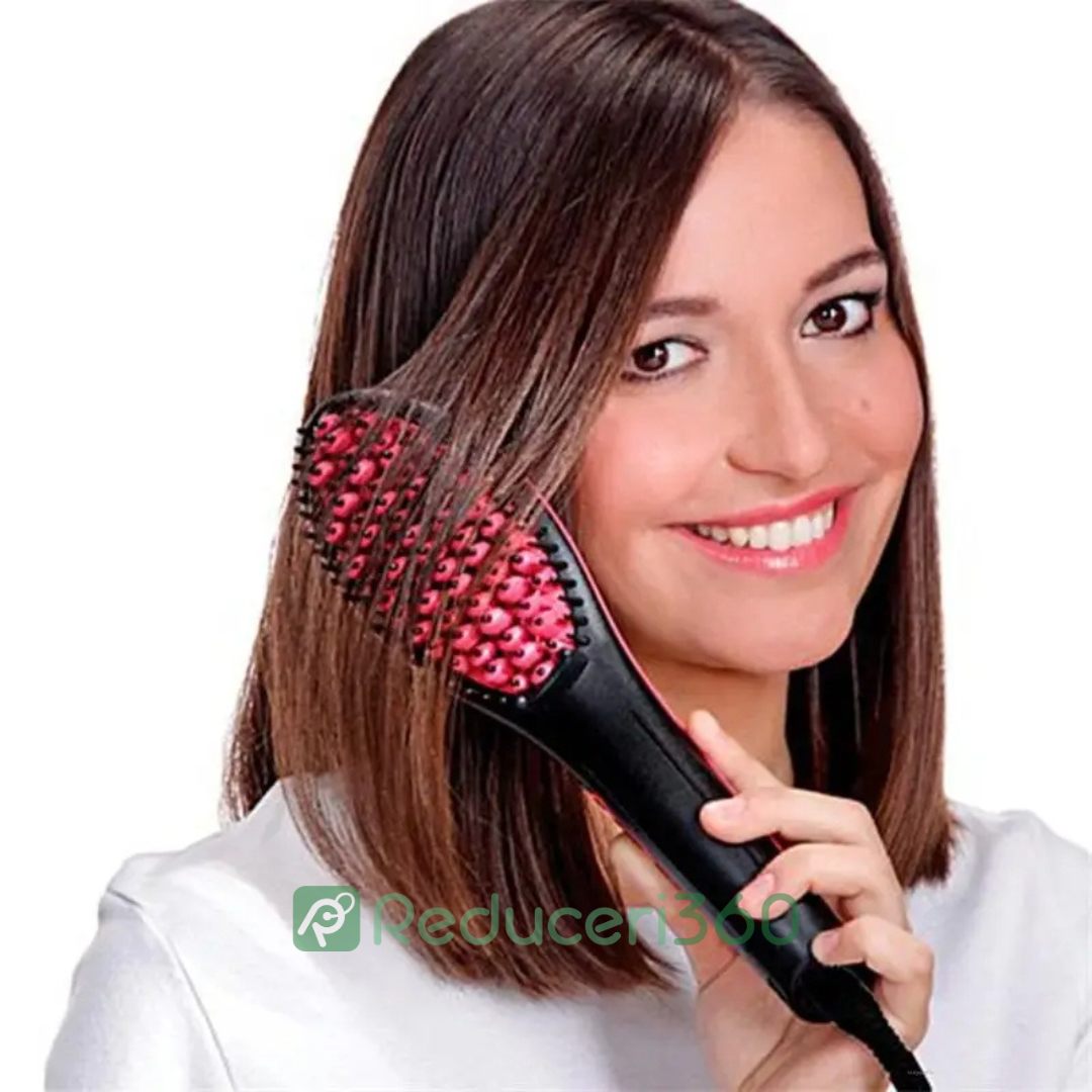 Perie ceramica pentru indreptat parul, cu diferite functii