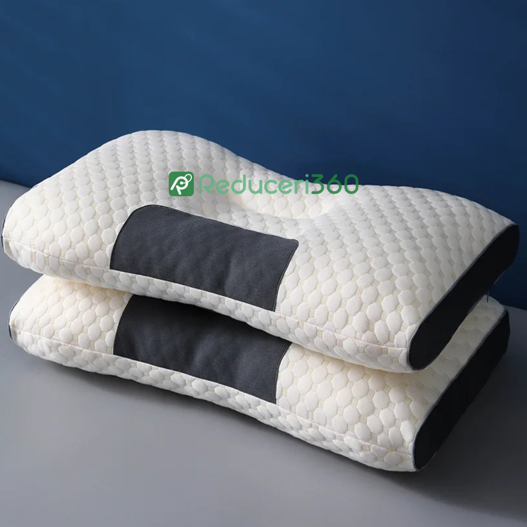 Set 2 X Pernă Tricotată Din Bumbac Cu Protecție Cervicală A Gâtului