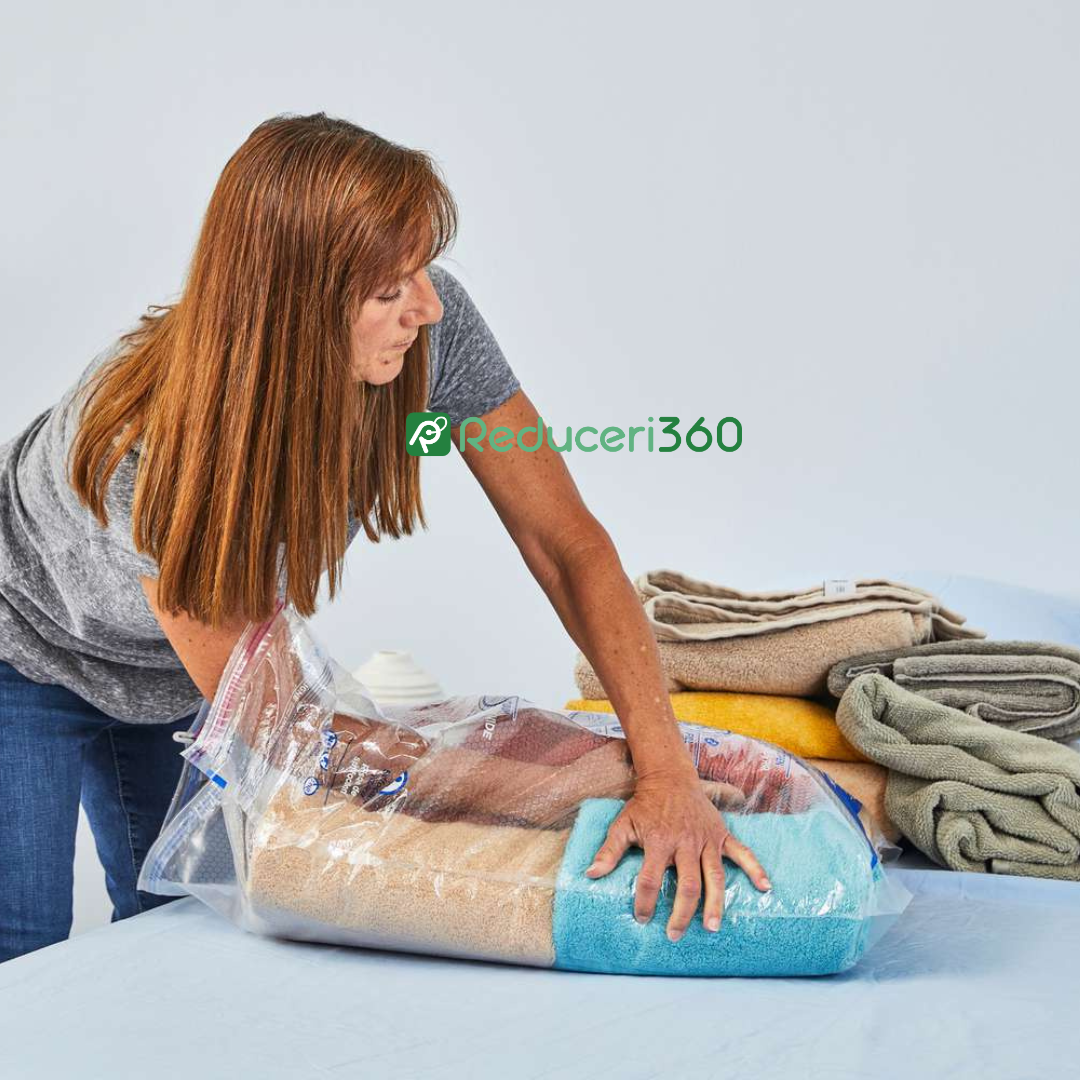 Set 4 saci de vidat haine, 70 x 100 cm