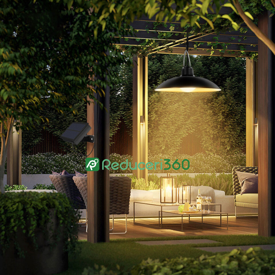 Panou Solar cu 1 Bec LED cu Aplica si Telecomanda