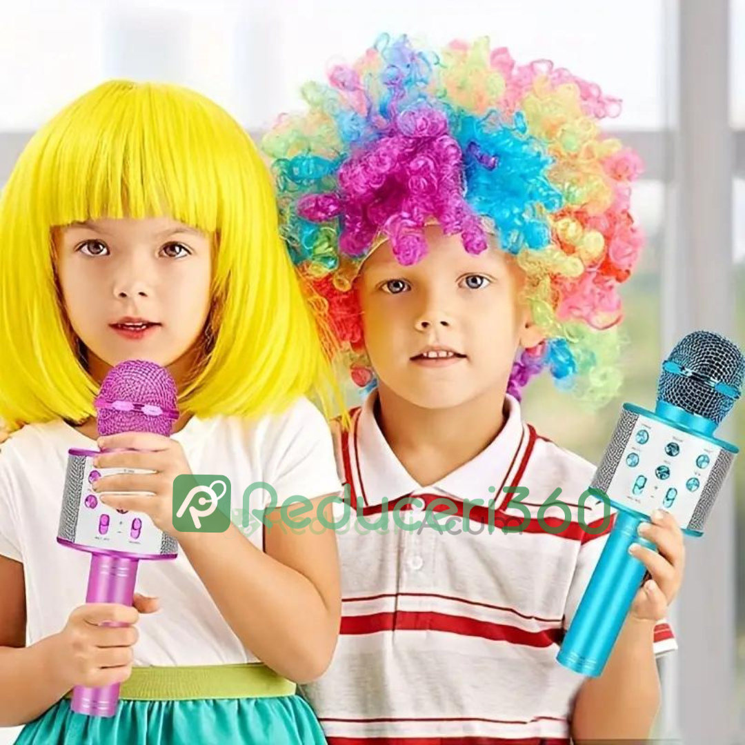 Microfon Karaoke Wireless Q7 cu Bluetooth