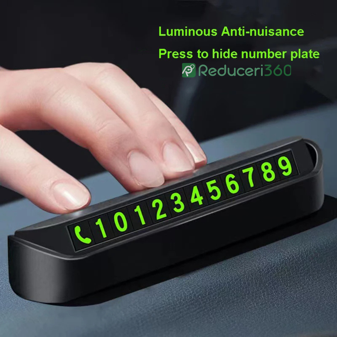 Suport numar de telefon pentru parcare temporara